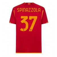Fotbalové Dres AS Roma Leonardo Spinazzola #37 Domácí 2023-24 Krátký Rukáv